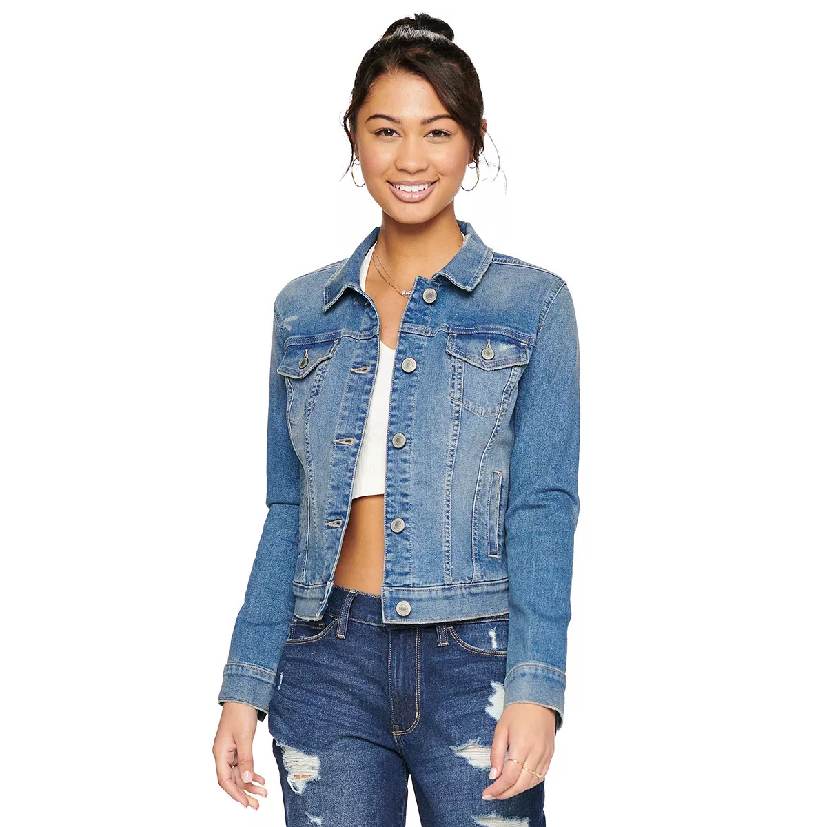Juniors' SO® Essential Denim Jacket | Kohl's