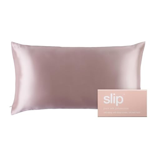 Slip Silk King Pillowcase, Pink (20" x 36") | Amazon (US)
