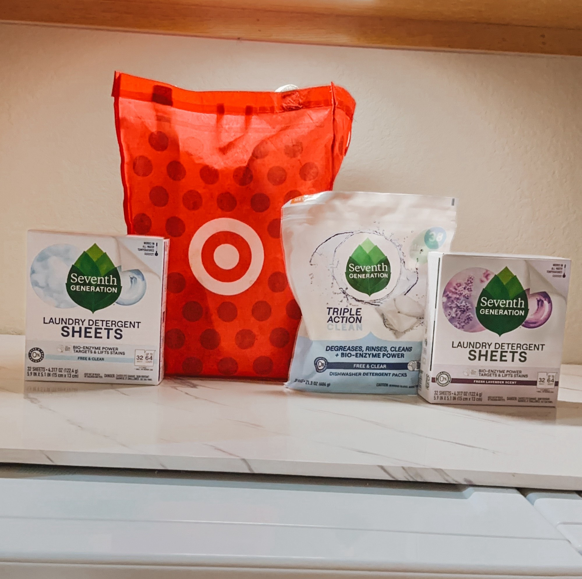 #AD Laundry day survival mode activated! But, thanks to @seventhgeneration's Laundry Detergent Sheets, I'm actually enjoying the battle against stains! These powerful sheets target and lift stubborn stains, dissolve instantly, and smell amazing with their Fresh Lavender Scent. Plus, they're EPA Safer Choice Certified and USDA Certified Biobased Product. And, their Triple Action Clean Dishwasher Detergent Packets are a game-changer for sparkling dishes! Find all your Seventh Generation favorites at @Target and upgrade your laundry and dish routine!  #SeventhGenerationPartner #TargetPartner #Target


#LTKFamily #LTKHome #LTKSummerEdit