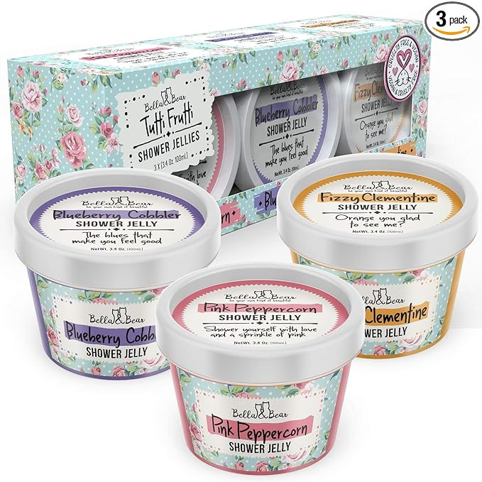 Bella & Bear Tutti Frutti Shower Jellies, Cute Gifts for Teenage Girls and Tweens, Pack of 3 x 3o... | Amazon (US)