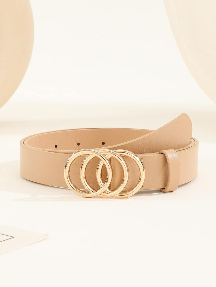 Round Buckle Belt & Hole Punch | SHEIN