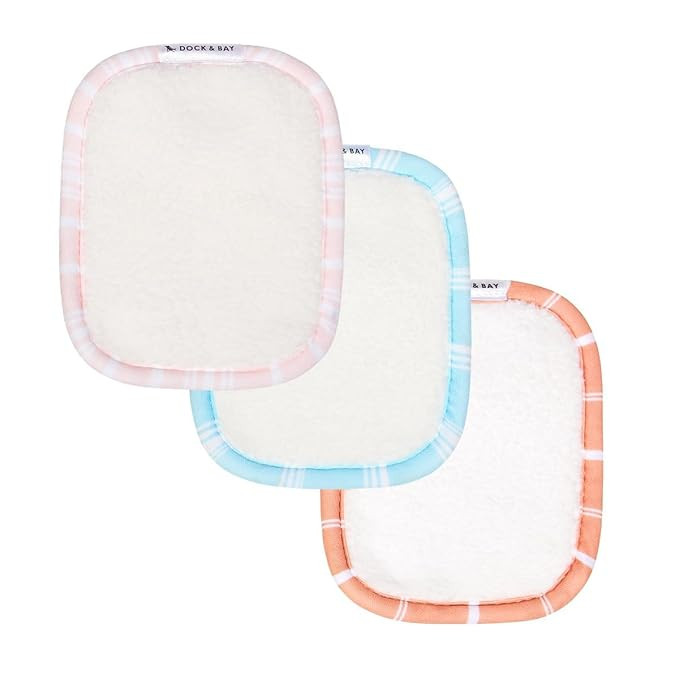 Dock & Bay Reusable Makeup Pads - Face & Skin Cleaner - Ultra Soft, Washable - 3 Pack with Includ... | Amazon (US)