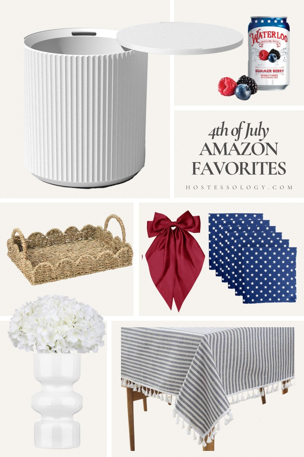 4th of July decor from Amazon 🇺🇸 Sharing a few things I’ve bought and used over the years. The cooler we have in a different color - but this is the exact model. The bows I bought in royal blue for a grad party - but this red would be so cute for a Fourth of July bbq! ✨

#LTKParties #LTKSummerEdit #LTKHome