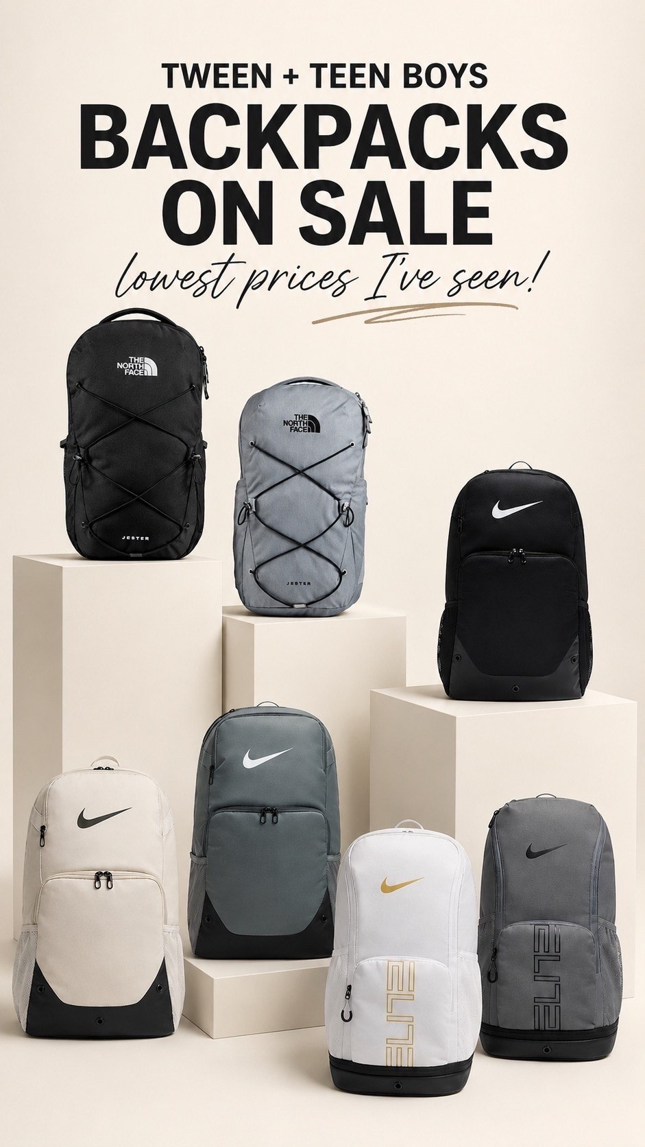 These tween + teen boys backpacks are on SALE at Academy Sports + Outdoors 🙌🎒 Some of the lowest prices I’ve seen on popular back-to-school styles! Shop the Nike Varsity Elite Backpack, Nike Brasilia XL Backpack, The North Face Jester Backpack + more. Great backpack picks for a middle school boy, high school boy, student athlete, sports, school & everyday use!

#AcademySports #BackToSchool #BoysBackpack #NikeBackpack #NikeVarsityElite #NikeBrasiliaXL #NorthFaceJester #MiddleSchoolBoy #HighSchoolBoy #StudentAthlete #Athlete #TeenBoys #TweenBoys #BackToSchoolShopping #LTKBackToSchool

#LTKSaleAlert #LTKKids #LTKMens