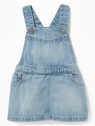 Denim Ruffled-Back Skirtall for Baby | Old Navy US