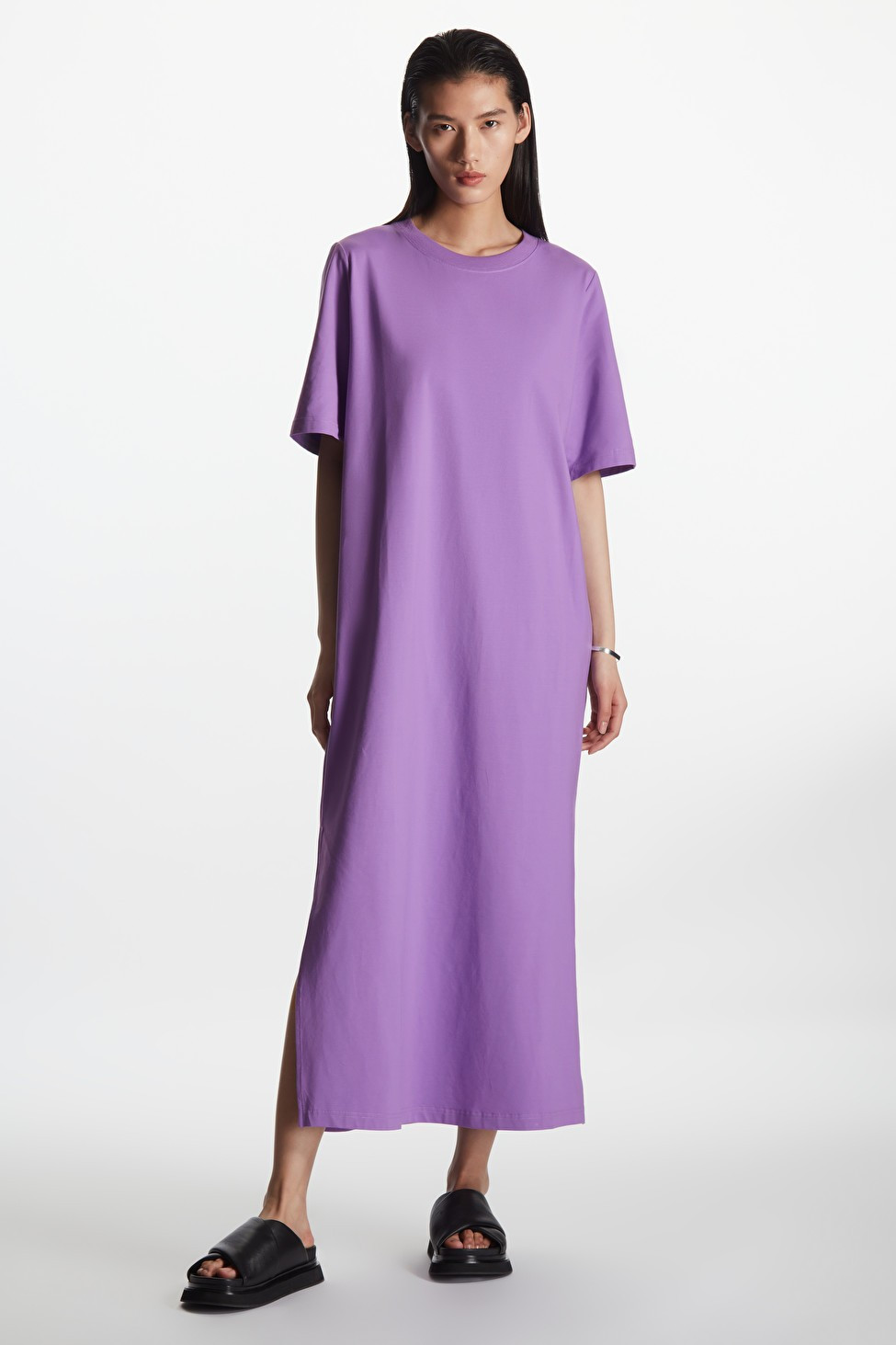 OVERSIZED T-SHIRT DRESS - PURPLE - COS | COS (US)