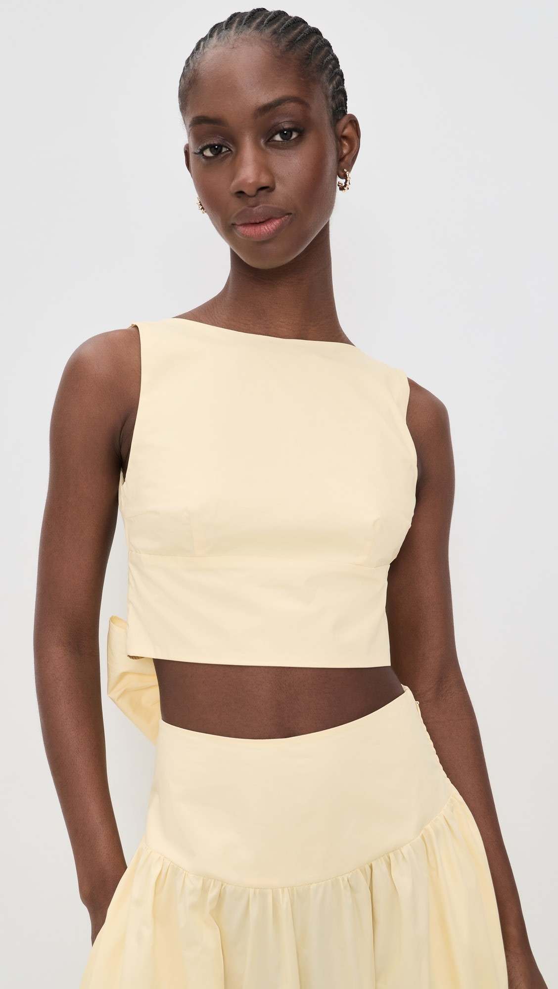 Poplin Open Back Tie Tank | Shopbop