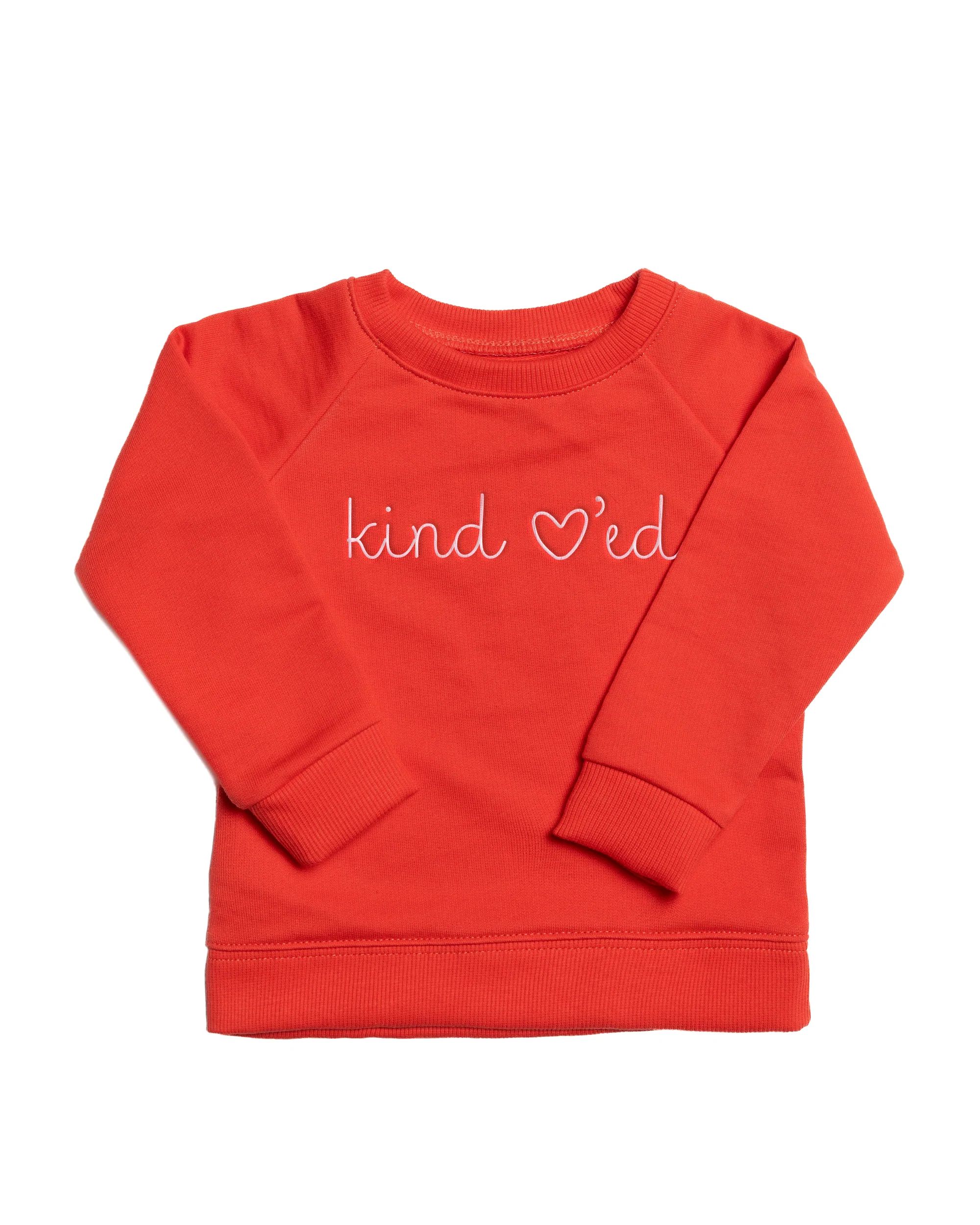 The Organic Embroidered Pullover Sweatshirt | 1212