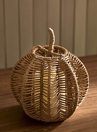 Faux-rattan pumpkin lanternHalloween Collection
        
        

		

        
    
        
   ... | Simons