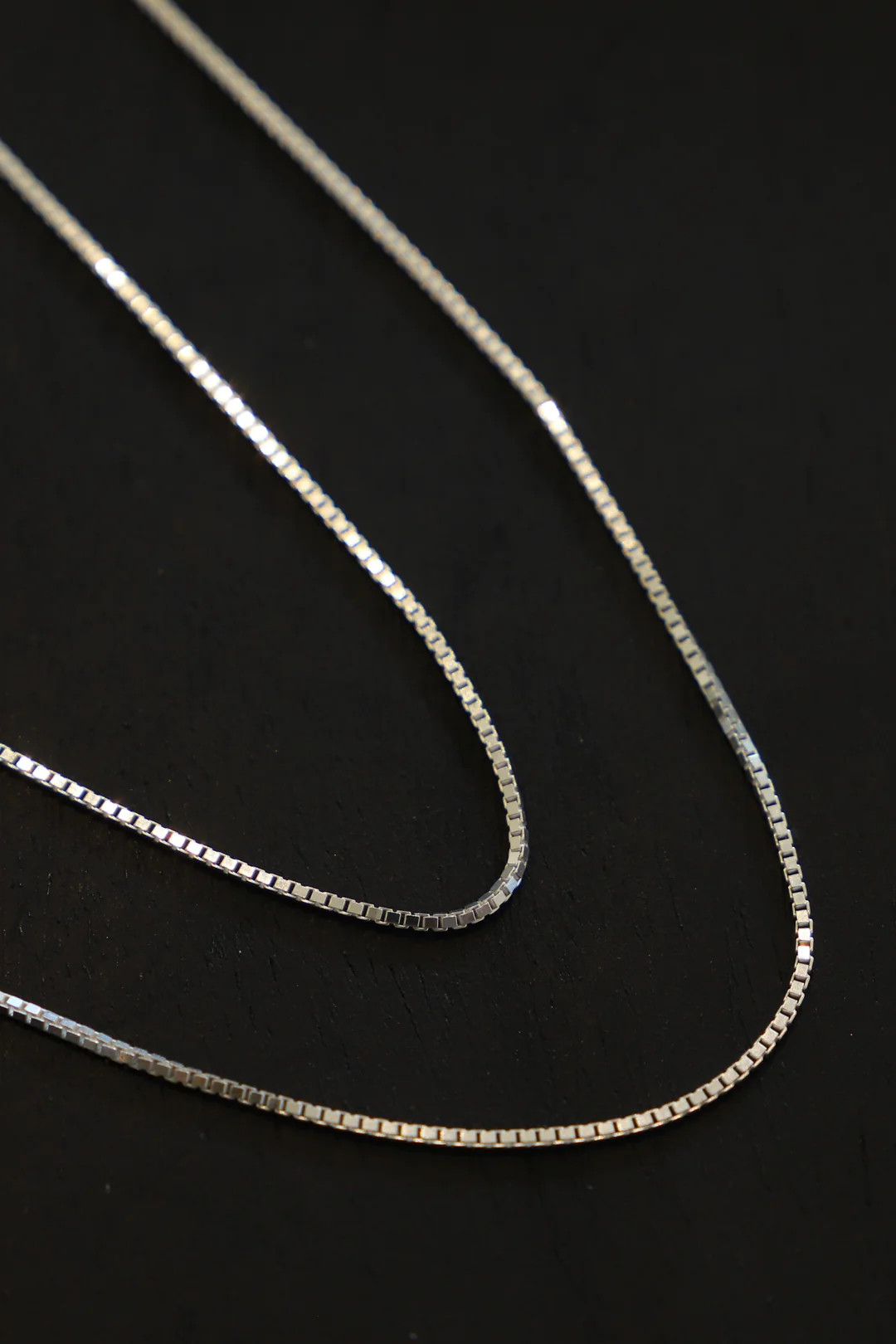 STERLING SILVER BOX CHAIN | Katie Waltman Jewelry