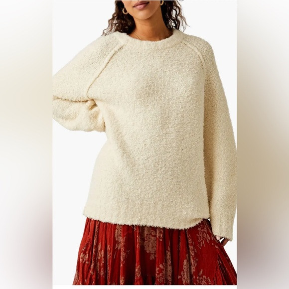 Free People Teddy Sweater Tunic. Wool blend. Oversized. Medium‎ | Poshmark