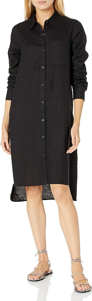 The Drop Women's Long Sleeve Loose-Fit Midi Shirt Dress | Amazon (US)