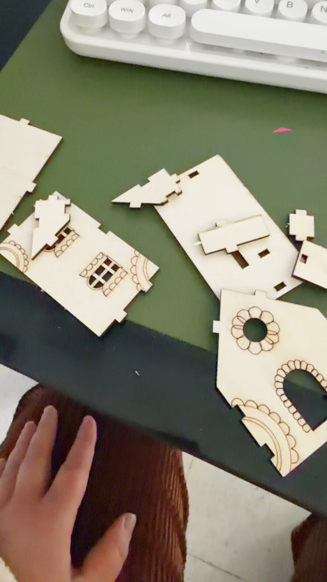 Gingerbread Village Tablescape ❤️🏡 Transform simple wooden houses into an elegant, personalized gingerbread village for your dining room. 

Paint each cottage with warm tones, delicate white icing details, and tiny pops of red—then arrange them as a cozy centerpiece! Like it echos the  entry’s gingerbread theme. 

DIY with family, kids, and friends: add names, quirky decorations, and special touches so every house tells a story. Charming, personal, and perfectly festive.

 #GingerbreadVillage #DIYHolidayDecor #TablescapeMagic

#LTKHoliday #LTKdayinmylife #LTKCyberWeek