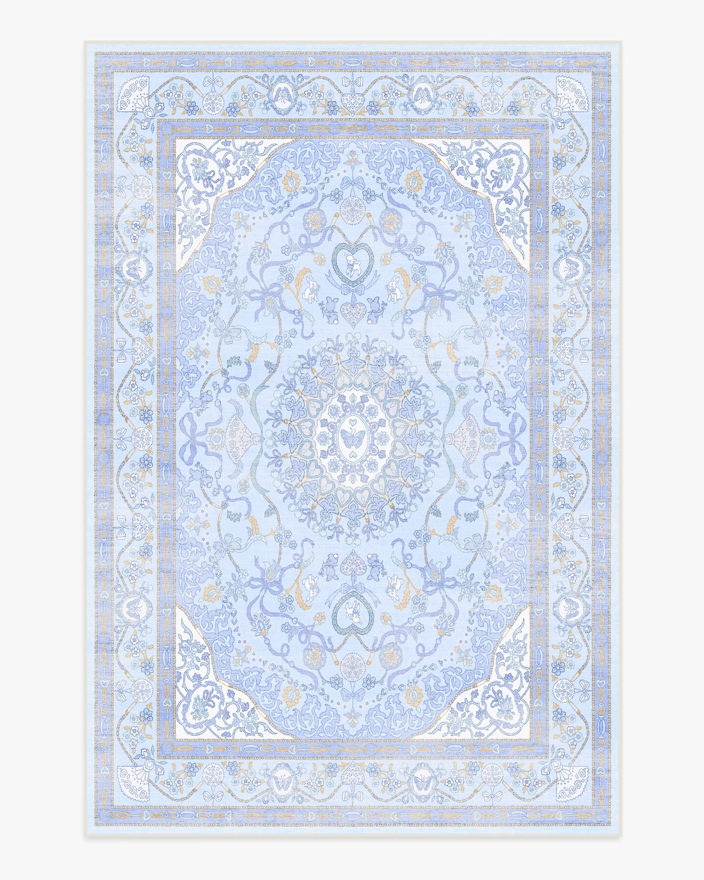 Mazzy Ornamental Blue Rug by Humberto Leon | Ruggable US | Ruggable