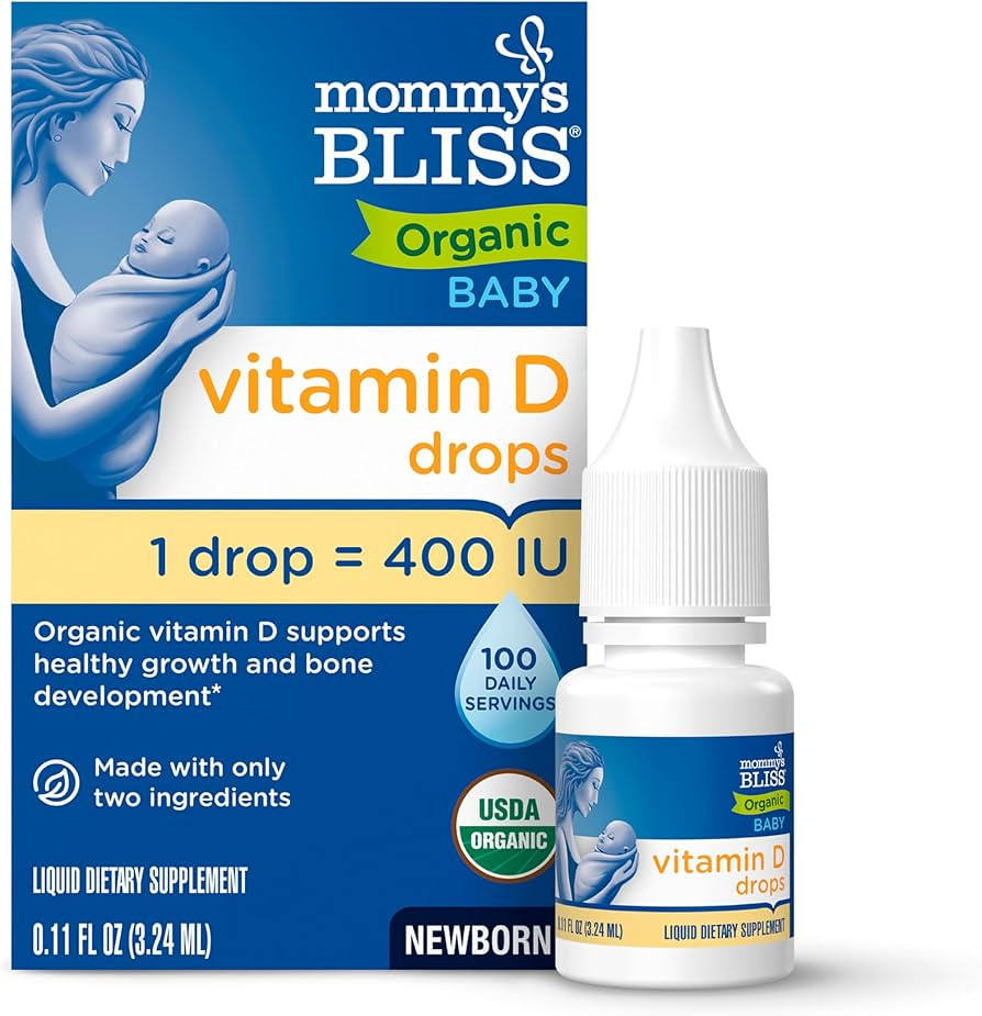 Mommy's Bliss Organic Baby Vitamin D Drops | Promotes Healthy Growth and Bone Development | Age N... | Amazon (US)