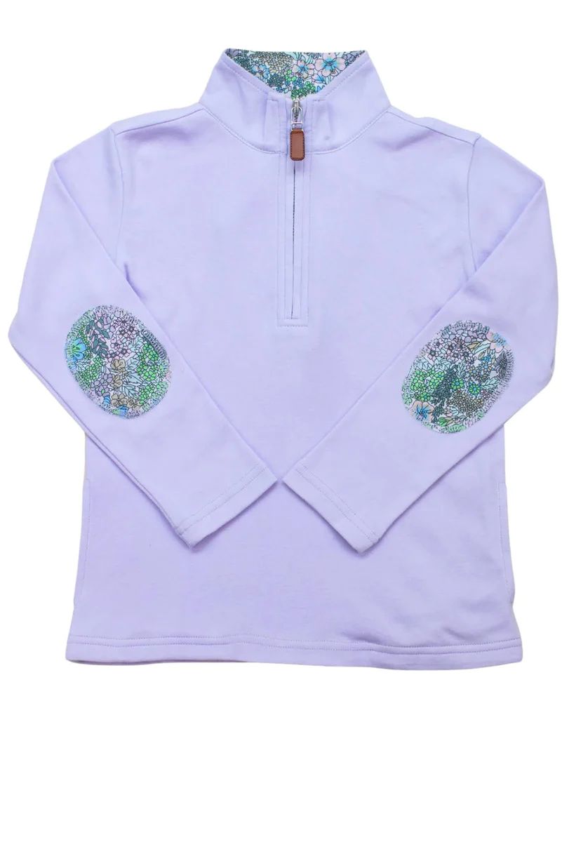Evie Floral Half Zip Pullover | Grace and James Kids