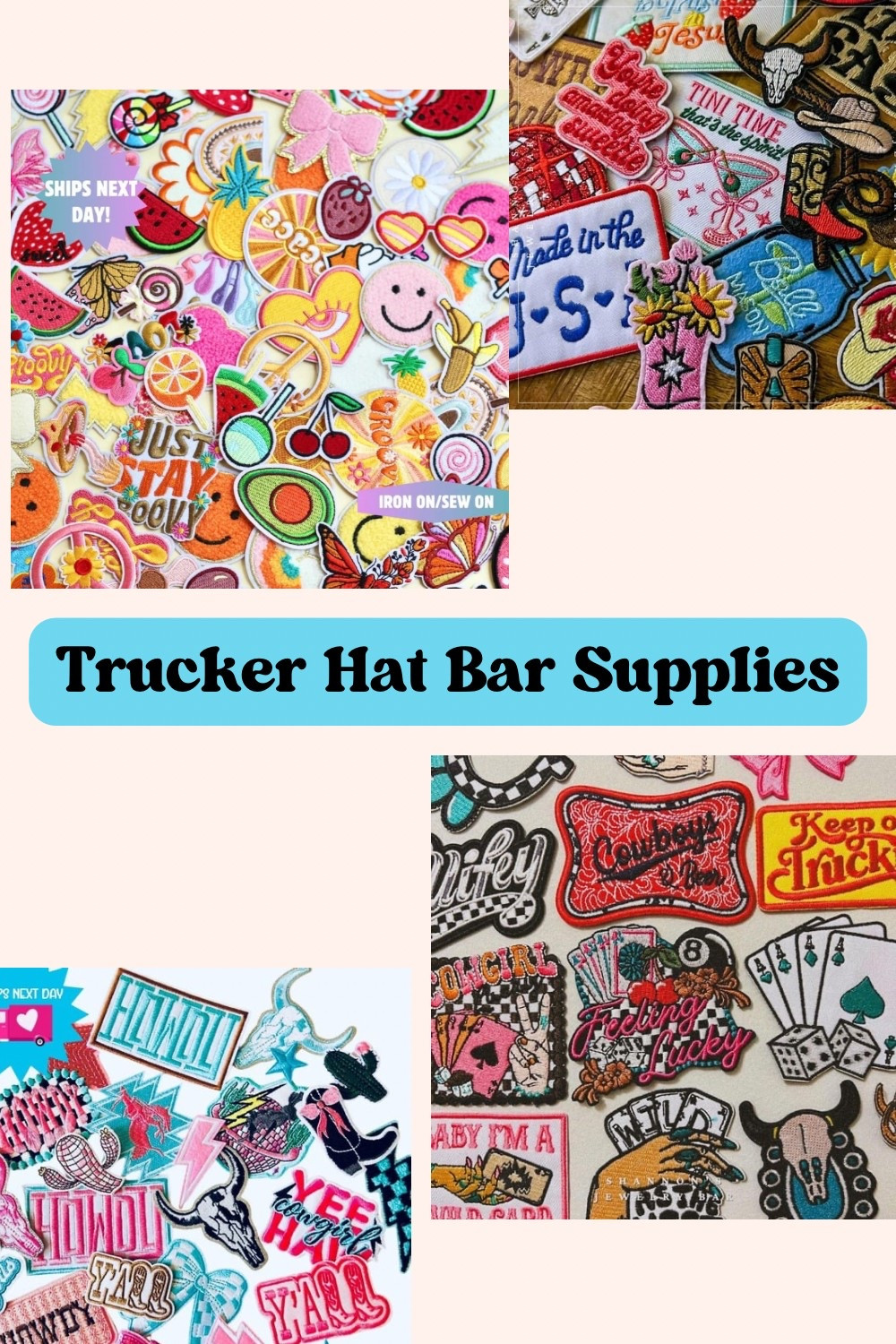 Trucker Hat Business Supplies: Embroidered Patches for DIY Hat Bars

#LTKFindsUnder50 #LTKSeasonal #LTKSummerEdit