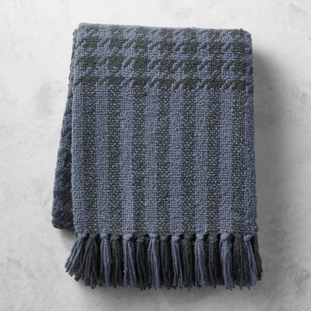 Houndstooth Wool Throw | Williams-Sonoma
