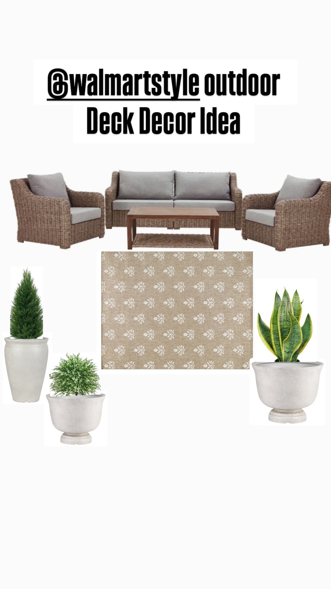 Walmart Outdoor Deck idea 