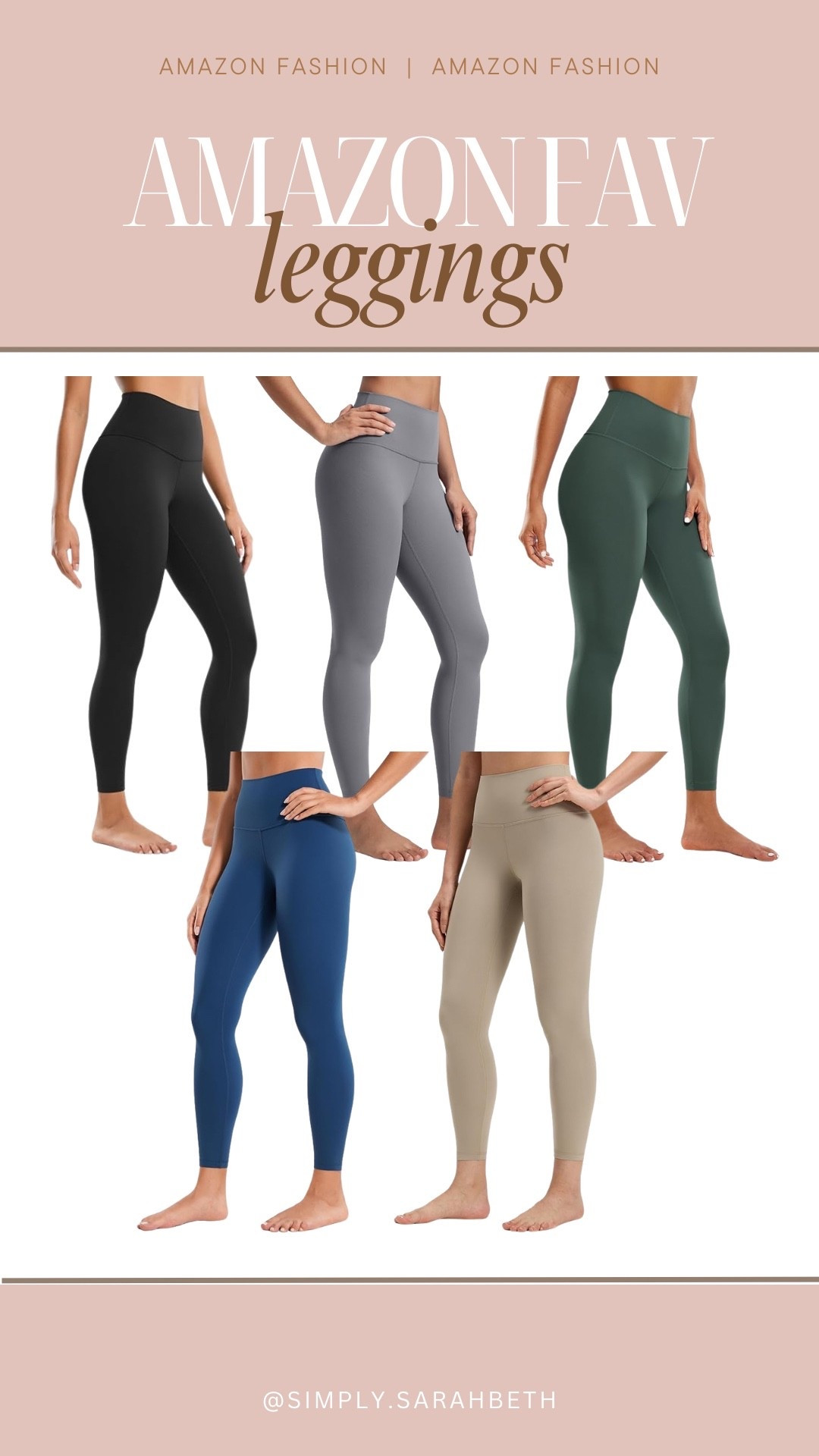 My absolute go-to leggings! They rival the expensive counterparts, feel amazing, and are workout and life-proof!