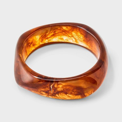 Sculptural Bangle Bracelet - Universal Thread™ Brown | Target