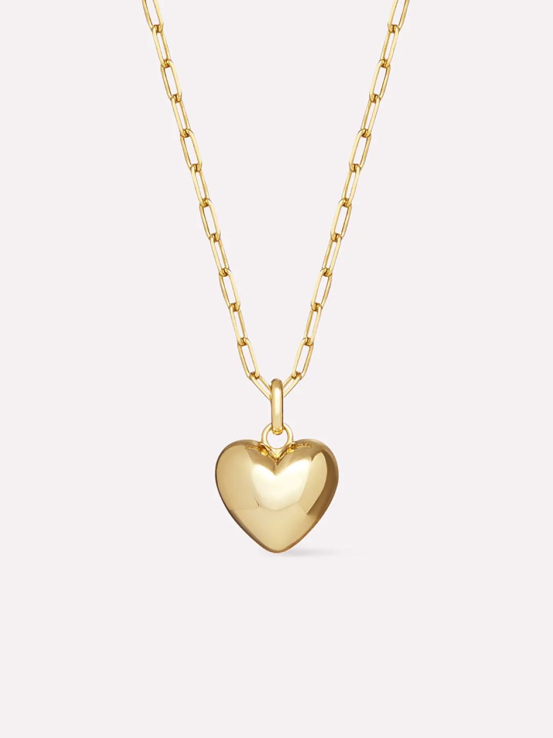 Puffed Heart Necklace - Lev | Ana Luisa
