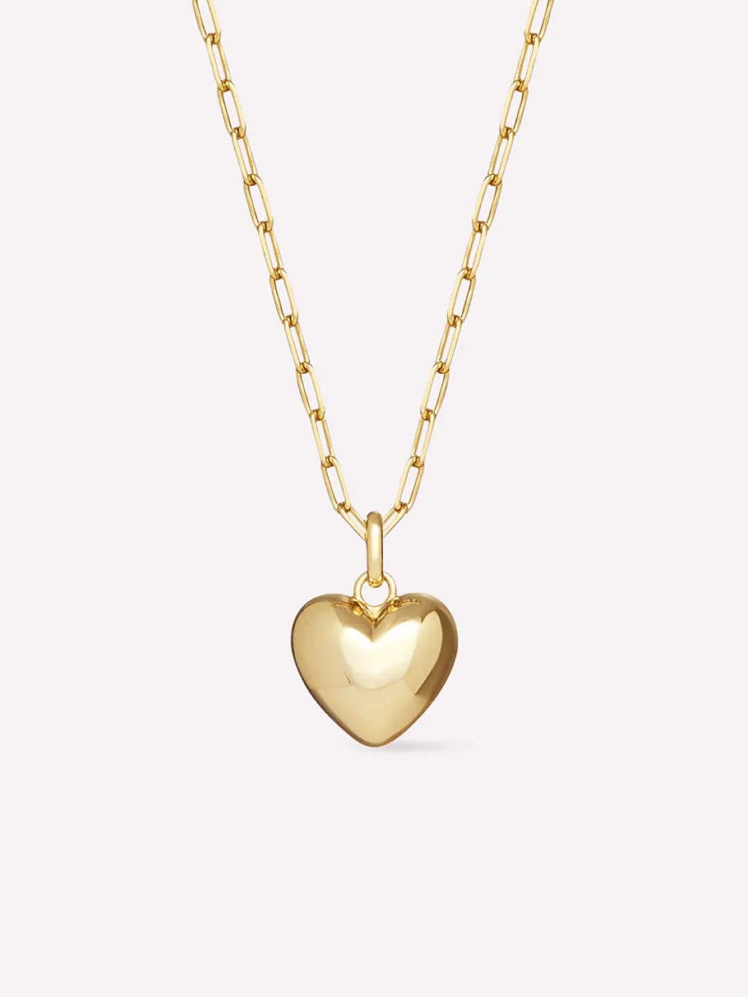 Puffed Heart Necklace - Lev | Ana Luisa