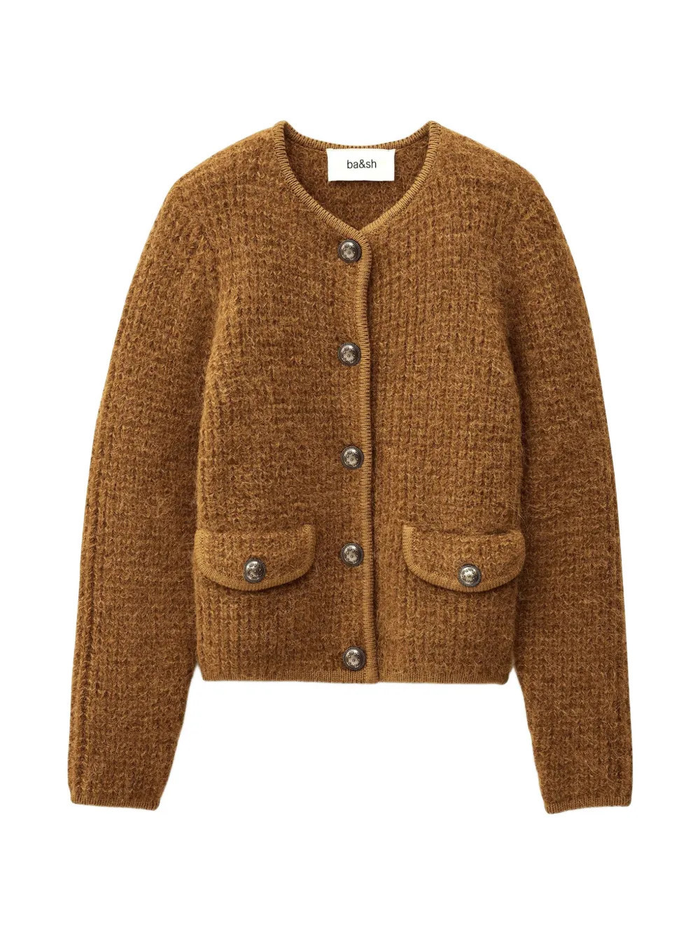 Ba&Sh Harry pocket button cardigan - Brown | Farfetch Global