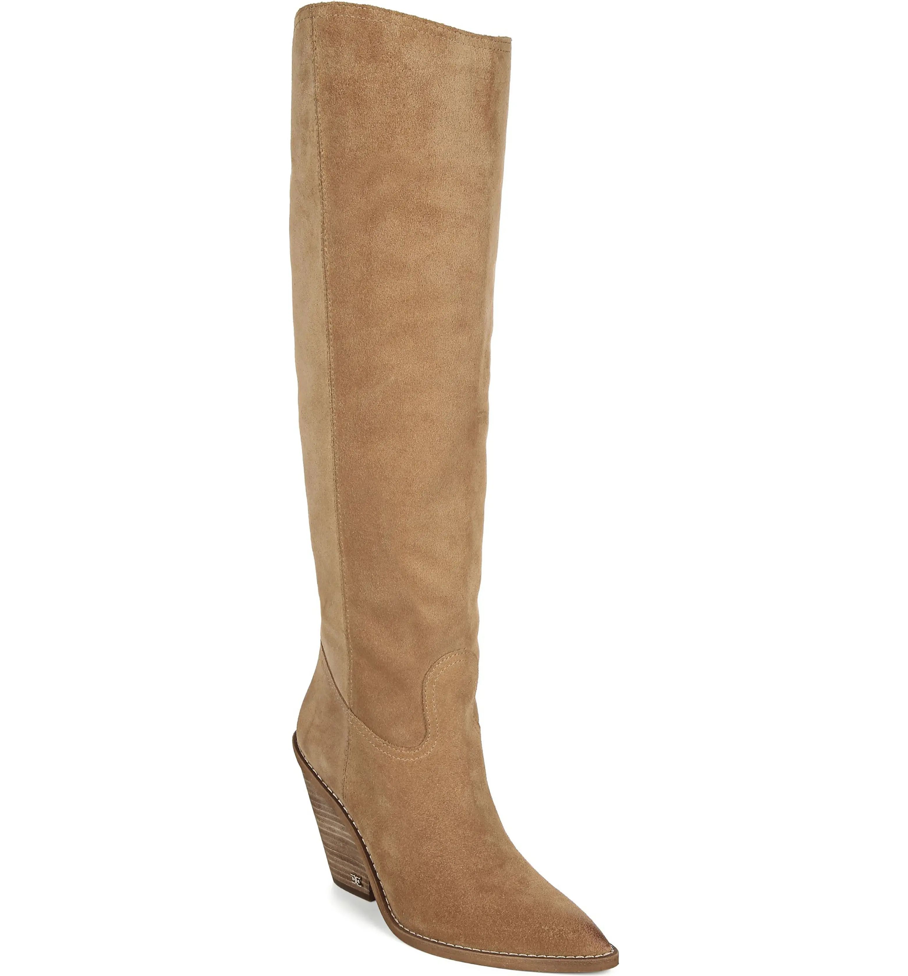 Indigo Pointed Toe Knee High Boot | Nordstrom