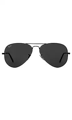 Ray-Ban Aviator Classic in Black from Revolve.com | Revolve Clothing (Global)
