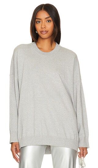 Classic Crewneck Sweater in Silver Metallic | Revolve Clothing (Global)