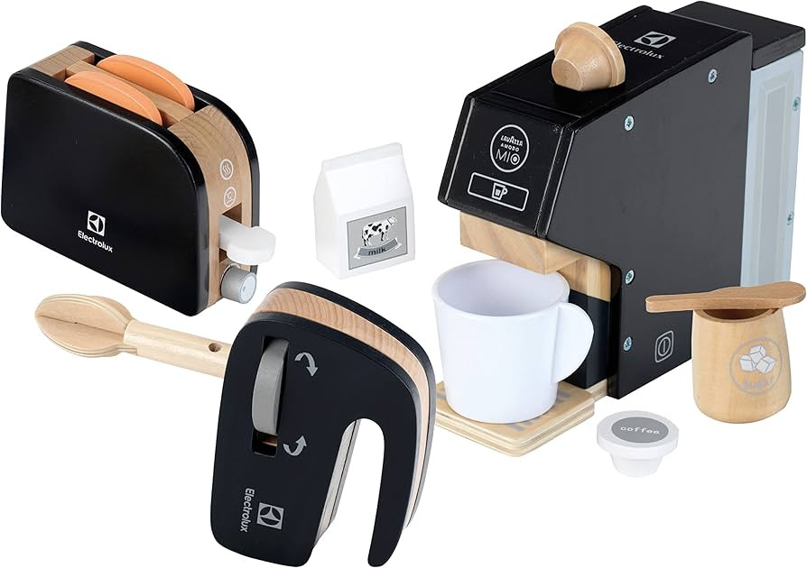 Theo Klein Electrolux 7404 Wood I Set consisting of Coffee Maker, Blender and Toaster I Accessori... | Amazon (US)