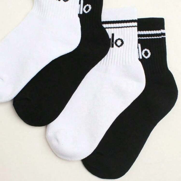 1/2/4 8Pairs Outdoor Polyester Socks - Comfortable, Unisex All-Season Wear For Active Adventures ... | SHEIN