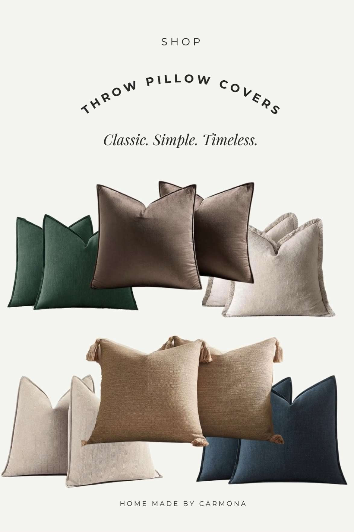 Decorative throw pillow covers that are classic and timeless 

 #LTKHome
