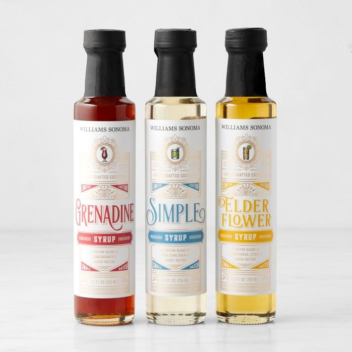 Williams Sonoma Essential Bar Syrups Trio | Williams-Sonoma