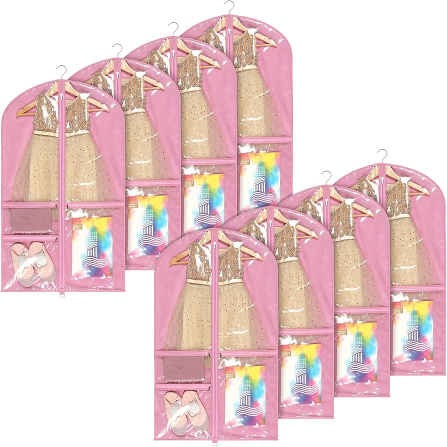 Univivi Garment Bags for Dance Costumes for Hanging Clothes, 40 Inch Breathable Dance Competition... | Amazon (US)