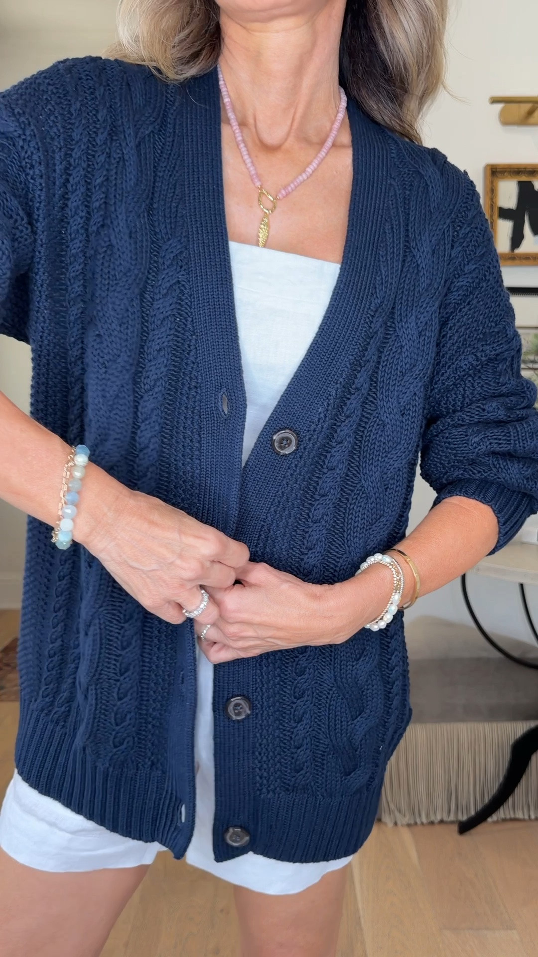 I’m 5’6’’. @Quince chic summer on a budget! 
-textured navy cardigan size XS
-white linen fitted tank size S
-linen shorts size XS
-red swimsuit size XS
-red gingham skirt size XS, size down for tighter fit
-white camp linen shirt size XS
-blue boatneck tank size XS

#quincepartner

#LTKootd #LTKOver40 #LTKSeasonal