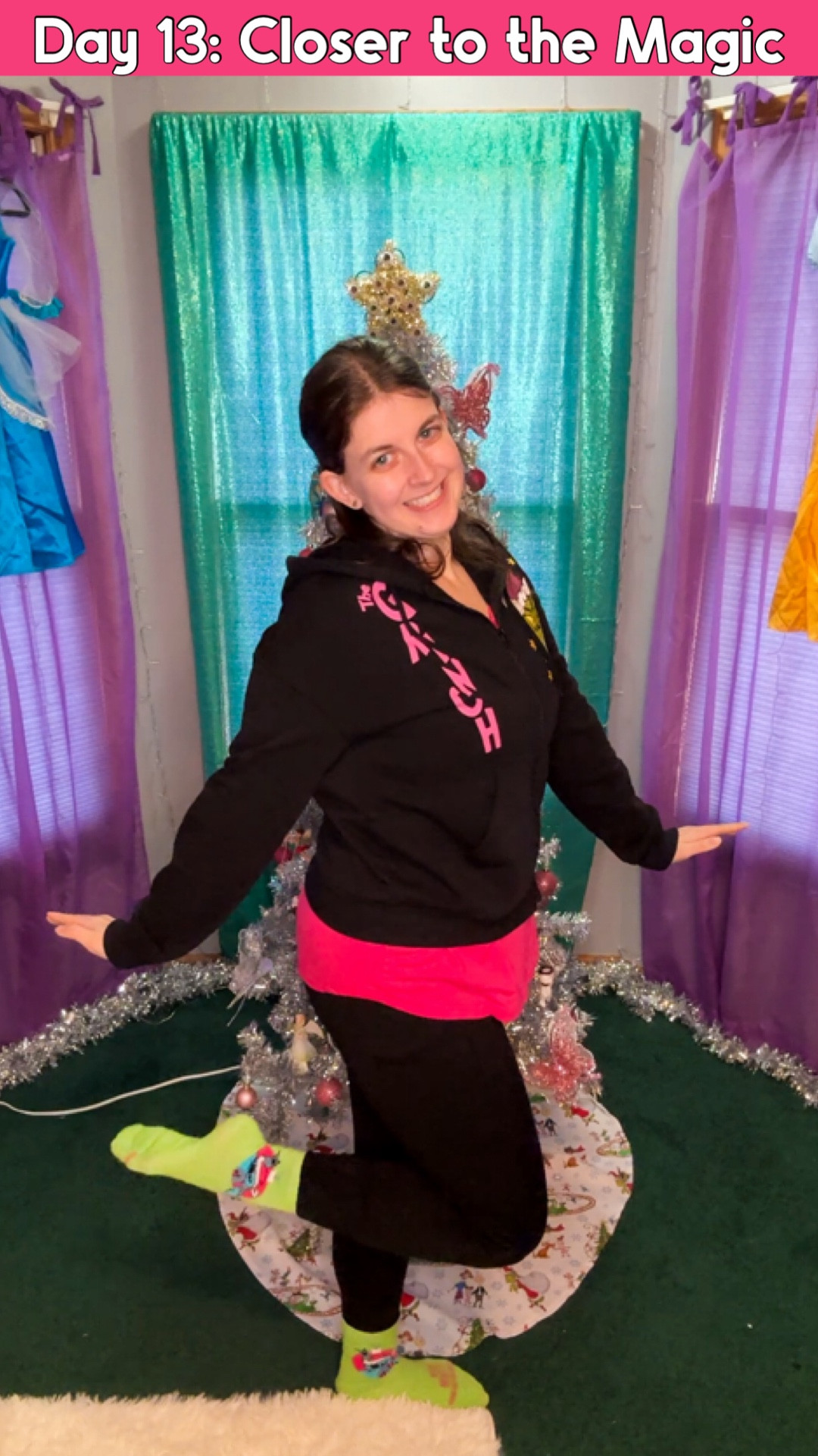 Today’s outfit features the Grinch and stitch!

#LTKootd #LTKMidsize #LTKHoliday