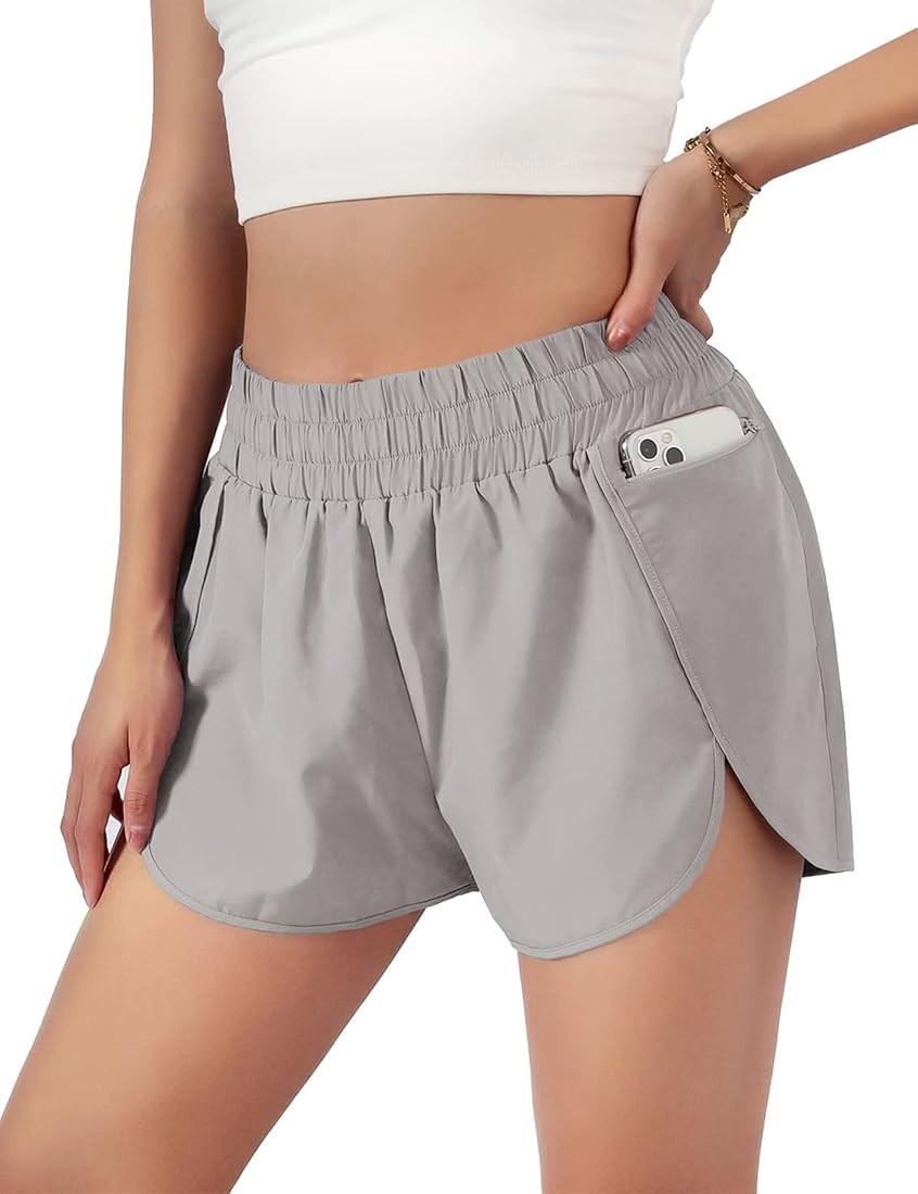 Blooming Jelly Women's Quick-Dry Running Shorts Workout Sport Layer Active Shorts with Pockets 1.... | Amazon (US)
