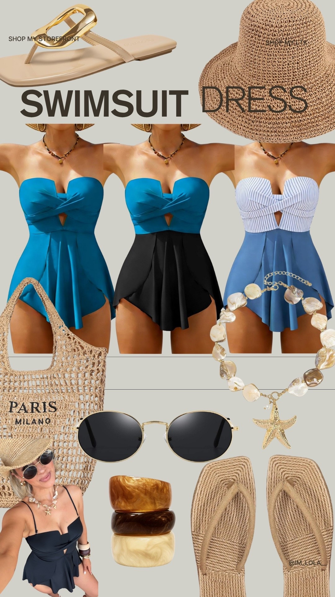 3 more super cute colors available of this gorge swimsuit dress 🤗😍 I wear a small! These colors pair so nicely with all of these neutral accessories 🤗 vacation ready!!!!

#LTKootd #LTKgrwm #LTKU