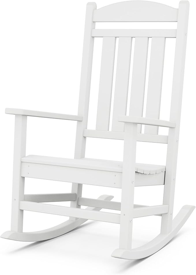 POLYWOOD Presidential Rocking Chair in White | Amazon (US)