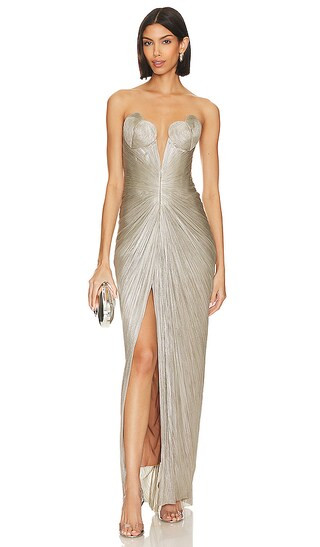 Reina Gown in Gunmetal | Revolve Clothing (Global)