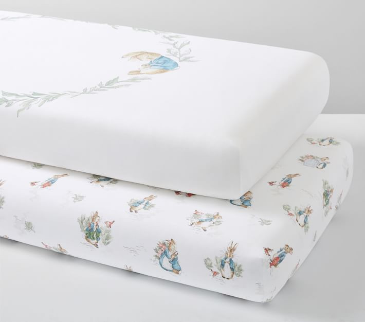 Peter Rabbit™ Organic Crib Fitted Sheet Bundle - Set of 2 | Pottery Barn Kids