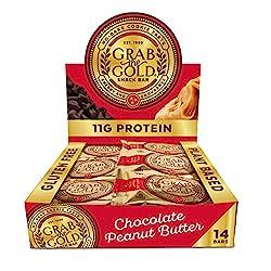Snack Bars by Grab The Gold - Organic, Gluten Free, Vegan, Kosher, & Dairy Free - 11g of Protein ... | Amazon (US)