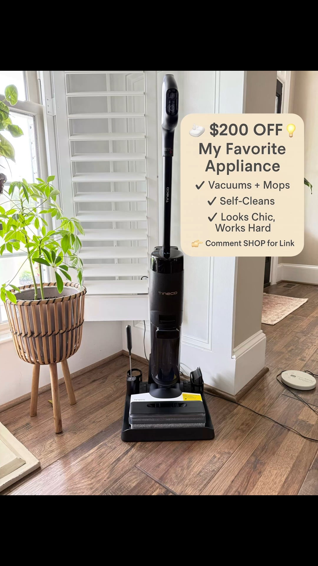 🚨Presale Alert! My favorite cleaning appliance on Amazon is $200 OFF right now — but you must click the coupon box before adding to cart to get the deal! 🙌🏼

This thing is a total game-changer:
✔️ It vacuums and mops at the same time
✔️ Leaves floors almost dry — no streaks or sticky mess
✔️ Smart sensor adjusts as it cleans so you’re not wasting water or energy
✔️ Self-cleaning (so you’re not scrubbing nasty rollers)
✔️ And it’s cordless and lightweight — which means I actually use it!

Seriously, it makes me want to clean. And if you know me, you know that says a lot 😂

✨ Comment SHOP and I’ll send you the link!

#InspiredLivingByLulu #AmazonFinds #HomeMustHaves #ChicAndClean #SmartHome #CleaningMadeEasy #Tineco #LifeLatelyWithLulu

#LTKHome #LTKSaleAlert