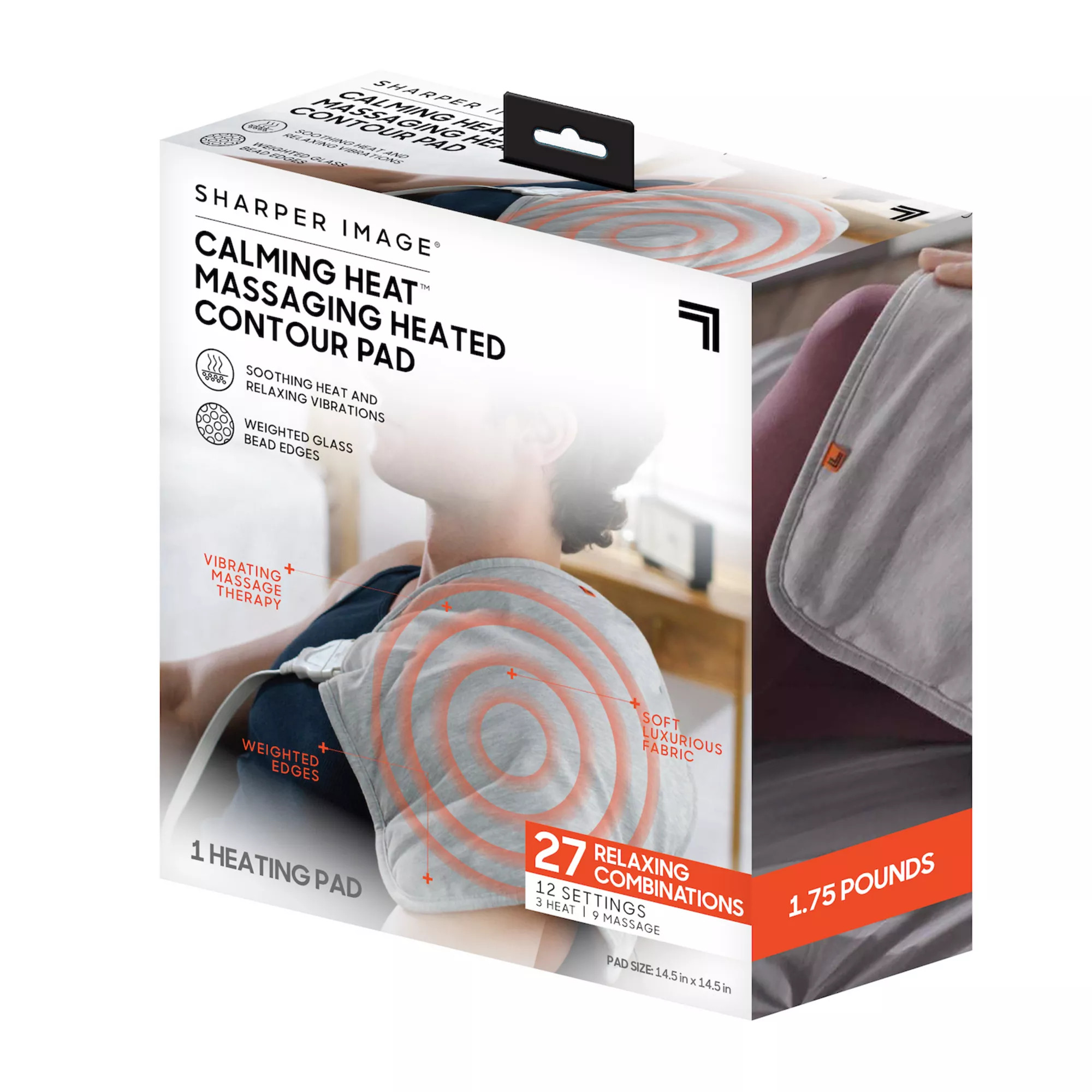 Sharper Image Calming Heat Contour Heating Pad | Kohl's