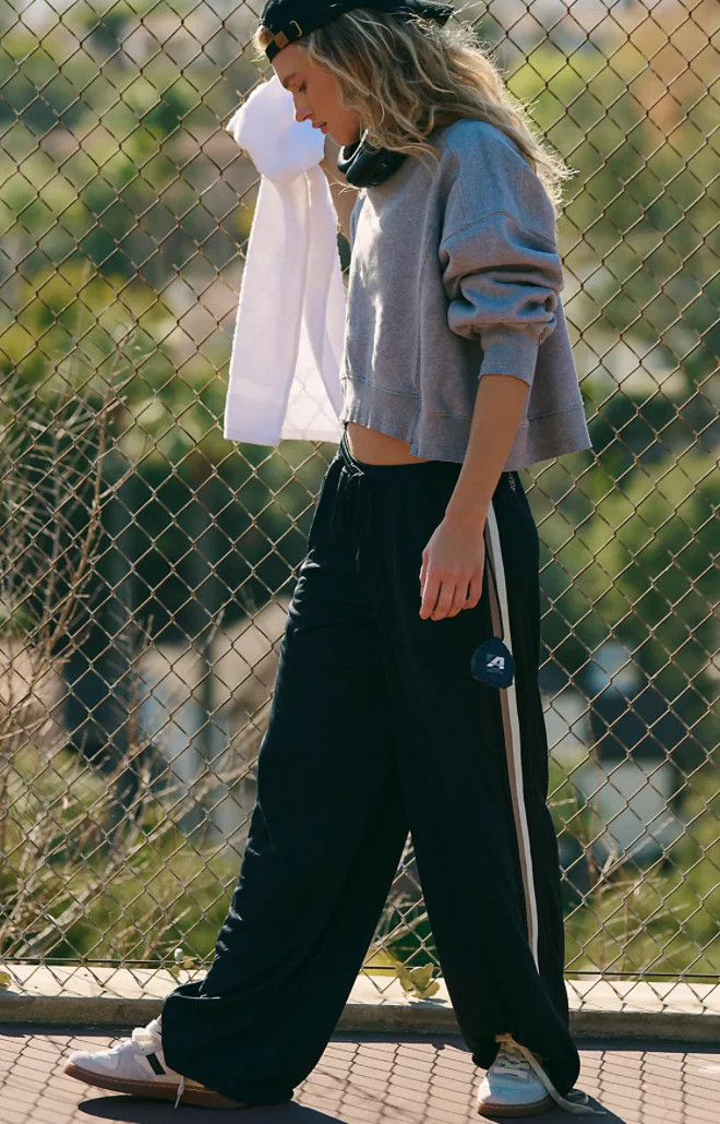 Free People One on One Mesh Pant- Black Combo | Ama La Vita