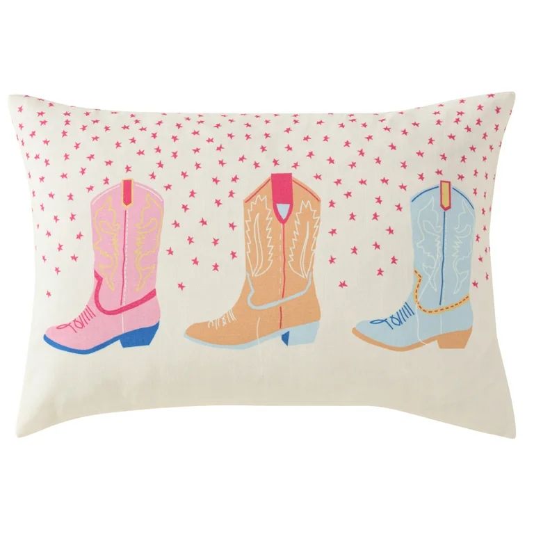 Urban Shop 14" x 20" Cowboy Boot Oblong Pillow | Walmart (US)