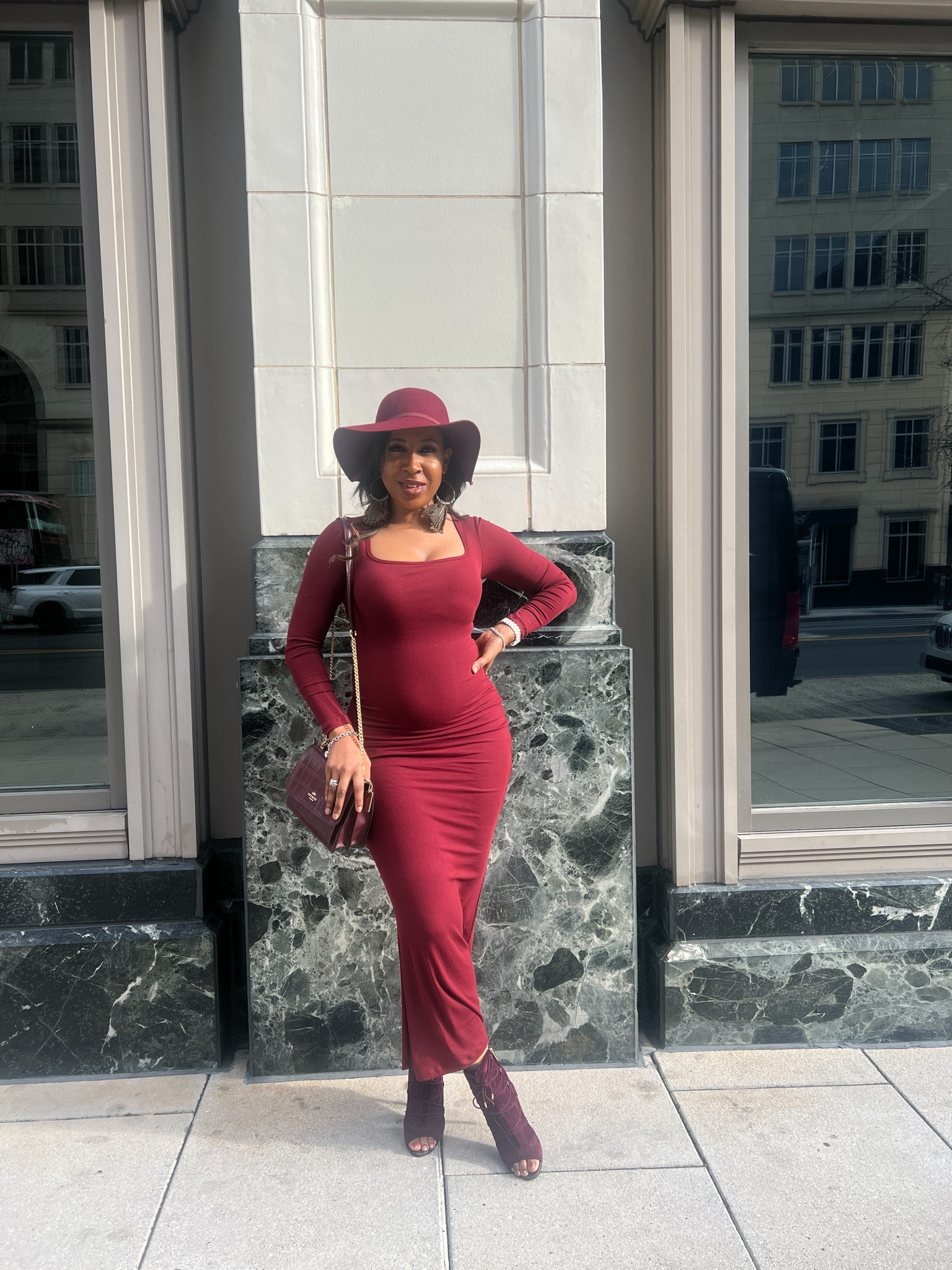 Looking fine in this burgundy monochromatic look!💋 #OOTD #HolidayOutfit #Booties #Hats

#LTKOver40 #LTKStyleTip #LTKHoliday