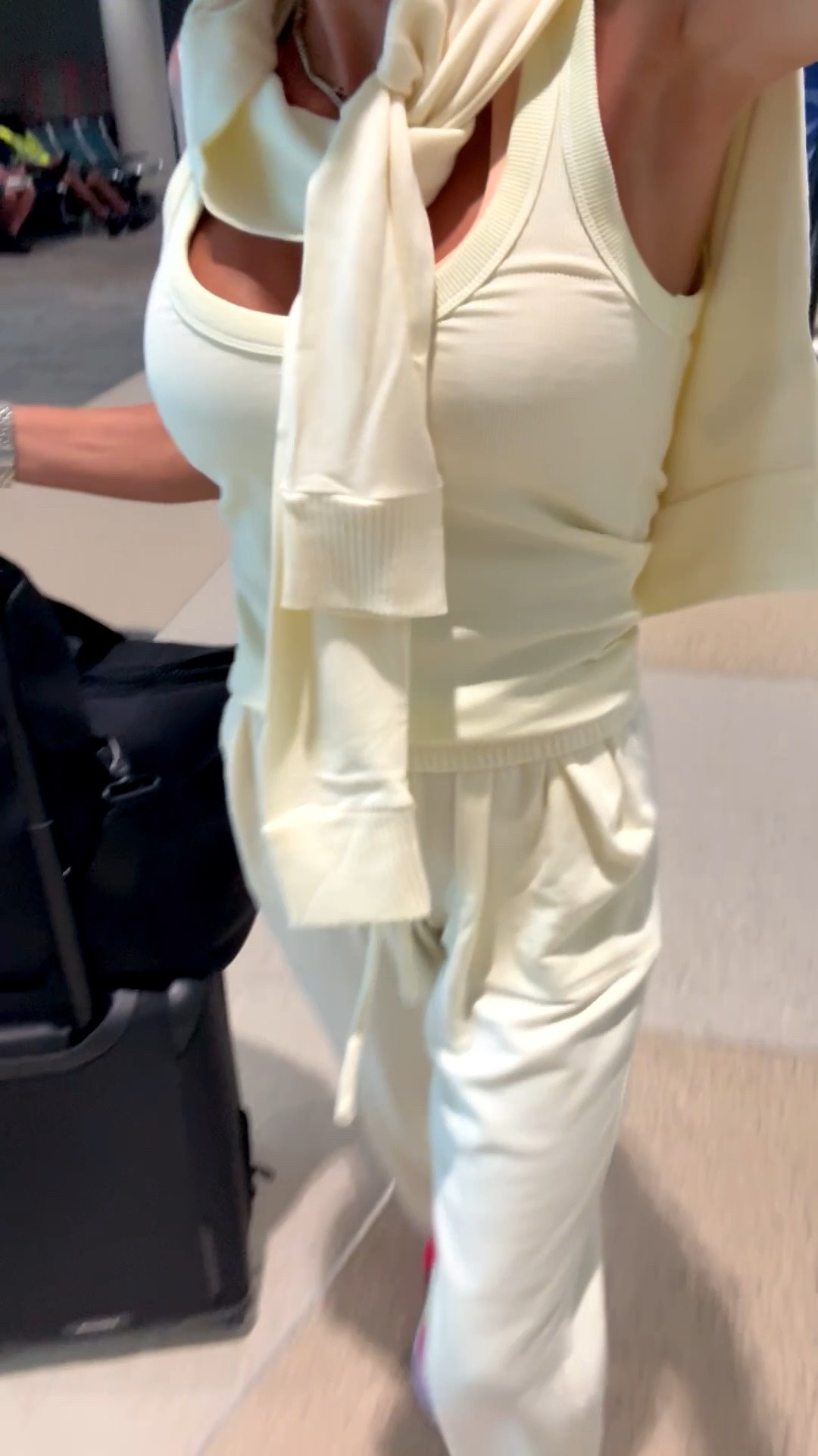 The softest yellow matching set that’s great for travel, errands, lounging. Airport airport wearing xs

#LTKPetite #LTKootd #LTKTravel